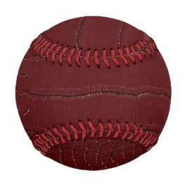 Rote Krokodile Hautfarbe Druck veraltet Baseball