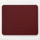 Rote Krokodile Hautfarbe Druck veraltet Mousepad (Vorne)