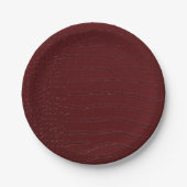 Rote Krokodile Hautfarbe Druck veraltet Pappteller (Vorderseite)