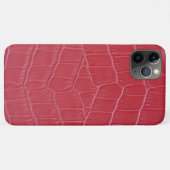 Rote Krokodilleder Print Case-Mate iPhone Hülle (Rückseite (Horizontal))