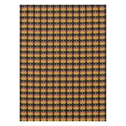 Rote Kronen Tischdecke (Vorderseite)