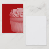 Rote Kuchen-Visitenkarten Visitenkarte (Vorne/Hinten)