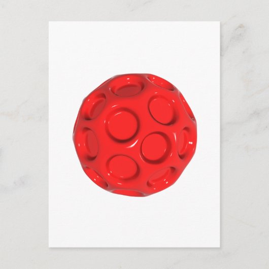 rote Kugel Postkarte (Vorderseite)