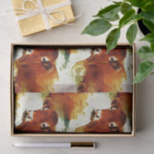 Rote Kuh-Malerei Seidenpapier (Geschenk)