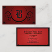 rote Kultiviertheiten Visitenkarte (Vorne/Hinten)