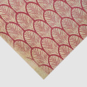 Rote Kunst-Déco Seidenpapier (Ausschnitt)