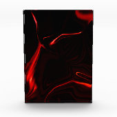 Rote Kurven oder Abrundung im dunkelroten Hintergr Fotoblock (Vorderseite)