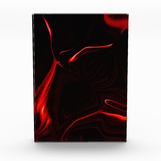 Rote Kurven oder Abrundung im dunkelroten Hintergr Fotoblock (Vorderseite)