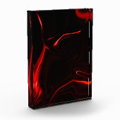 Rote Kurven oder Abrundung im dunkelroten Hintergr Fotoblock (Links)