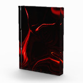 Rote Kurven oder Abrundung im dunkelroten Hintergr Fotoblock (Rechts)