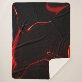 Rote Kurven oder Abrundung im dunkelroten Hintergr Sherpadecke