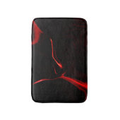 Rote Kurven oder Wellen in dunkelroten Fonds Badematte (Vorderseite Vertikal)