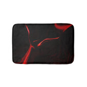 Rote Kurven oder Wellen in dunkelroten Fonds Badematte (Vorderseite)