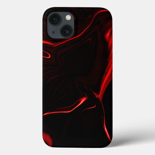 Rote Kurven oder Wellen in rot dunkelsten. Case-Mate iPhone Hülle (Rückseite)