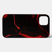 Rote Kurven oder Wellen in rot dunkelsten. Case-Mate iPhone Hülle (Rückseite (Horizontal))