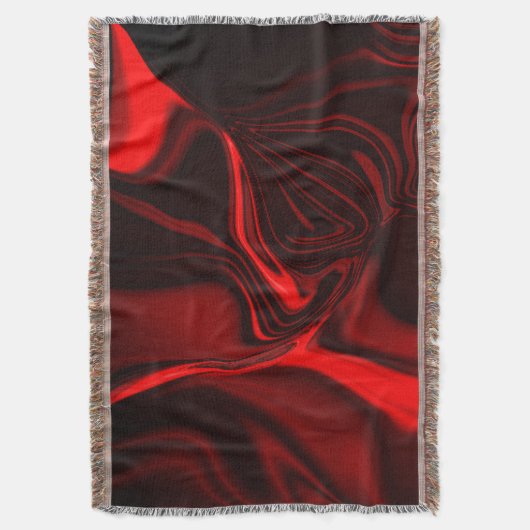 Rote Kurven und Wellen im dunklen Hintergrund Decke (Vorderseite Vertikal)