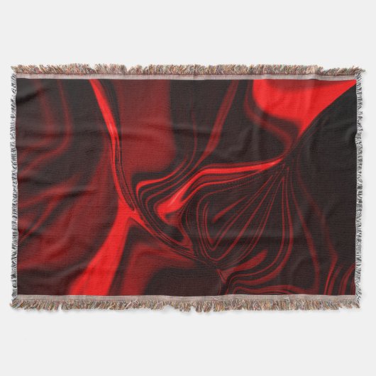 Rote Kurven und Wellen im dunklen Hintergrund Decke (Vorderseite)