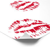 Rote Küsse Poster (Ecke)