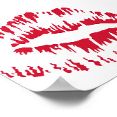 Rote Küsse Poster (Ecke)