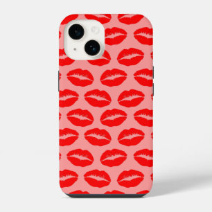 Rote Küssende Lippen iPhone 14 Hülle