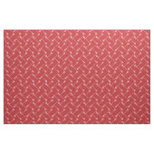 Rote Lacrosse Weiße Sticks Gemustert Stoff (Fat Quarter (45,7 x 55,9 cm))