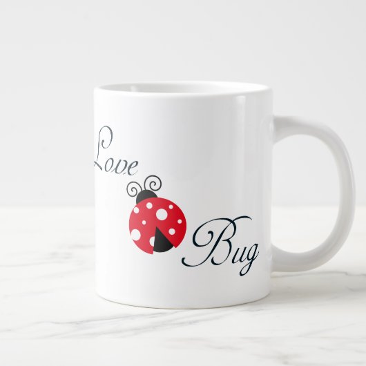Rote Ladybug Jumbo-Tasse (Rechts)