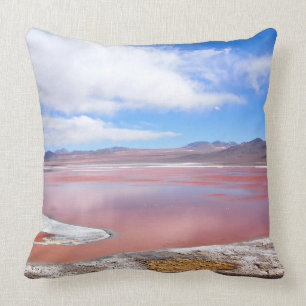 Rote Lagune, Laguna Colorada, Bolivien-Wurfskissen Kissen