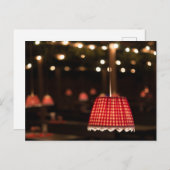 ROTE LAMPENSCHIRME FESTZELT HAAGER HERBSTFEST POSTKARTE (Vorne/Hinten)