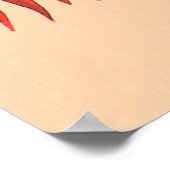 rote Landschaft Poster (Ecke)