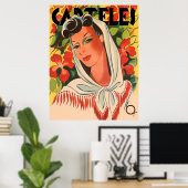 rote Landschaft Poster (Heimbüro)