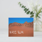 Rote Landschaft Wadi Rum Postkarte (Stehend Vorderseite)