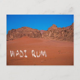 Rote Landschaft Wadi Rum Postkarte