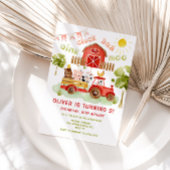 Rote Landtiere 2. Geburtstag Party Einladung