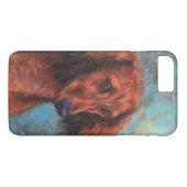 Rote langhaarige Dackel Case-Mate iPhone Hülle (Rückseite (Horizontal))