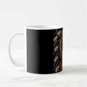 Rote Langhaarige Dackeln Kaffeetasse (Links)