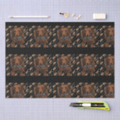 Rote Langhaarige Dackeln Seidenpapier (Handwerk)