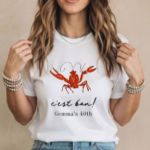 Rote Languste Kochen C'est Bon Meeresfrüchte Somme T-Shirt