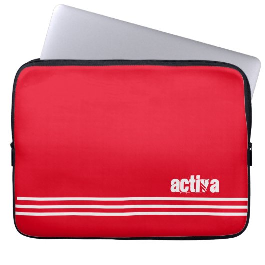 rote Laptop-Tasche Laptopschutzhülle (Vorderseite)