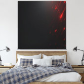 Rote Laserregen Leinwanddruck (Insitu (Schlafzimmer))
