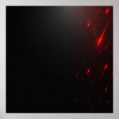 Rote Laserregen Poster (Vorne)