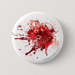 Rote Laterne Korps-Collage Button