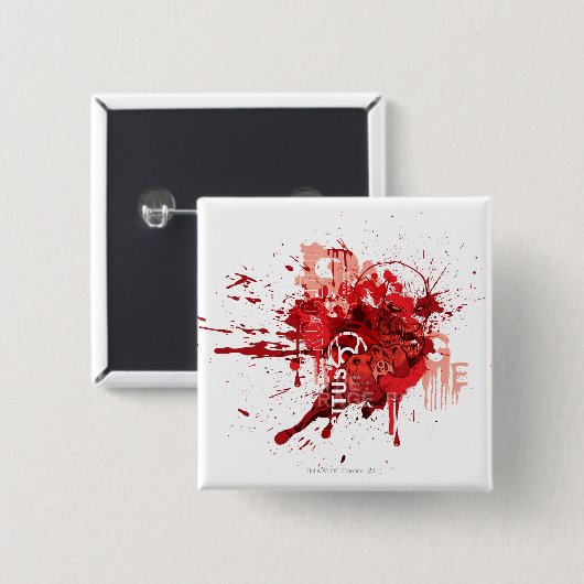 Rote Laterne Korps-Collage Button (Vorne & Hinten)