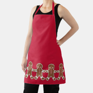Rote Lebkuchen-Schürze  Schürze