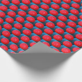 Rote LED-Weihnachtsglühlampe Geschenkpapier (Ecke)