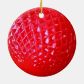 Rote LED-Weihnachtsglühlampe Keramikornament (Hinten)