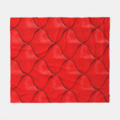 Rote Ledercouch-Textur Fleecedecke (Vorderseite (Horizontal))