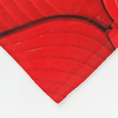 Rote Ledercouch-Textur Fleecedecke (Ecke)