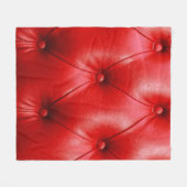 Rote Ledercouch-Textur Fleecedecke (Vorderseite (Horizontal))
