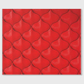 Rote Ledercouch-Textur Geschenkpapier (Flach)