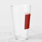 Rote Lederoptik Glas (Rechts)